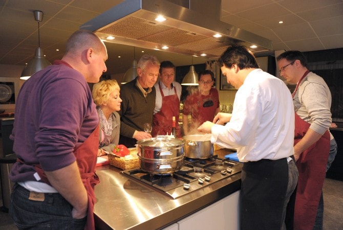 luxe kookworkshop met 7 personen bij 't volderke